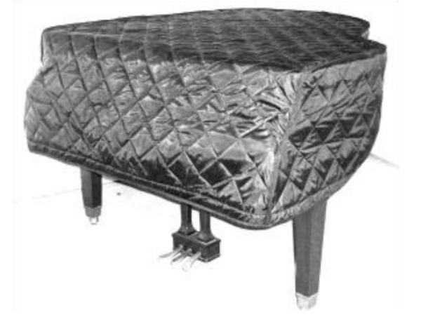 J58N Black Nylon Padded Cover for Grand Piano
